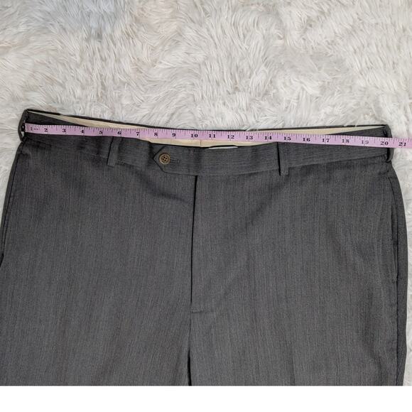 Brooks Brothers 1818 Madison Men’s Dress Pants W40 L32 Gray Wool Blend - Picture 7 of 12